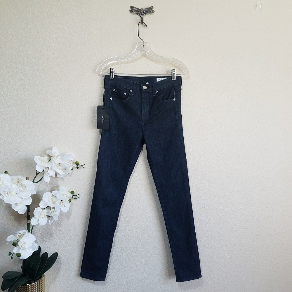 Rag & Bone High Rise Ankle Skinny Jeans